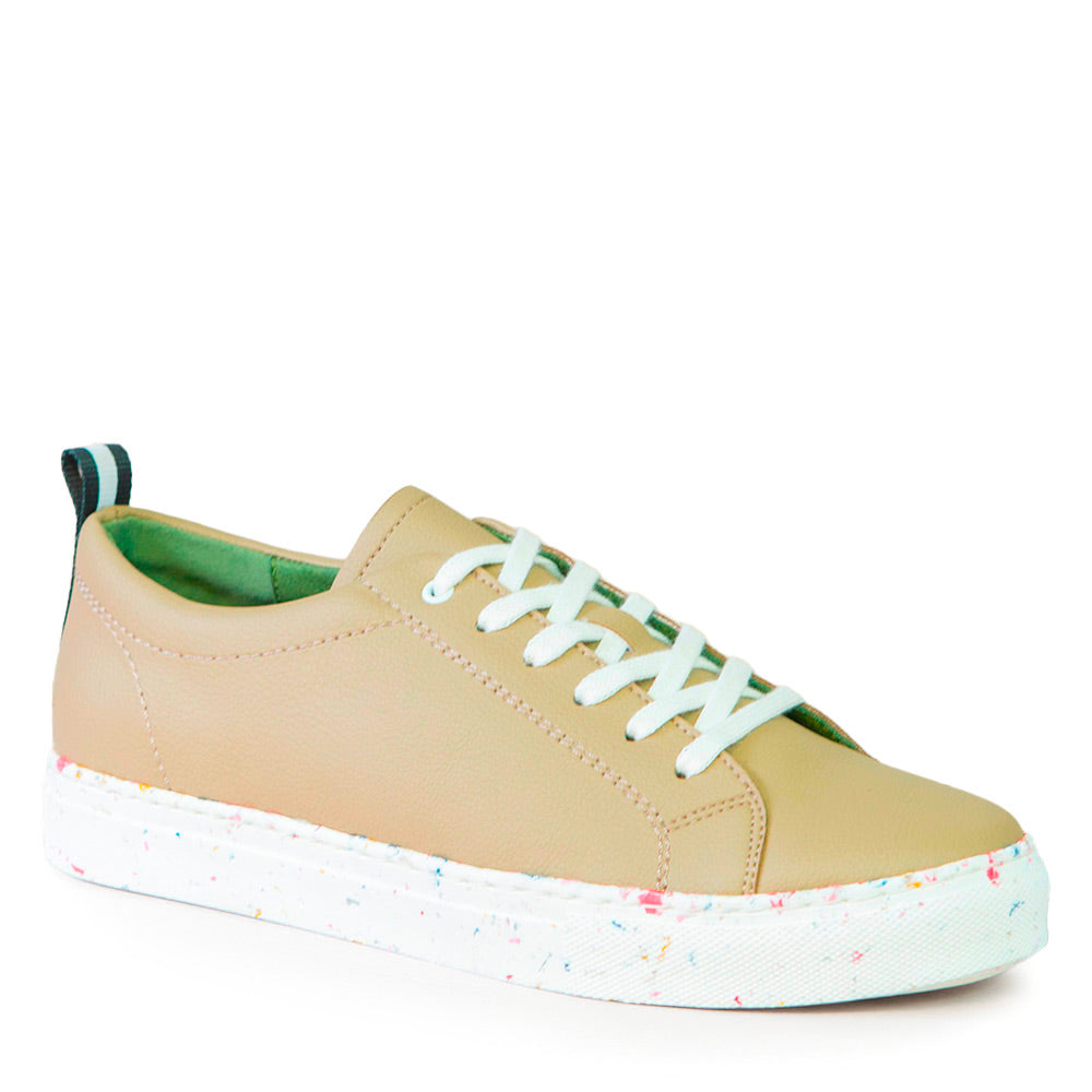 GAIA SOULIER BEIGE EN CUIR DE CACTUS
