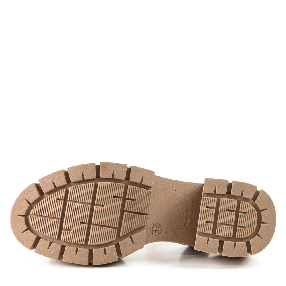 BEVERLY SANDALE NOIRE EN CUIR DE CACTUS
