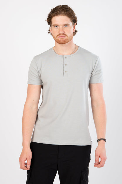 HENLEY T-SHIRT - NOPAL