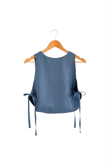 CAMISOLE REVERSIBLE AJUSTABLE - BLEU DOUX