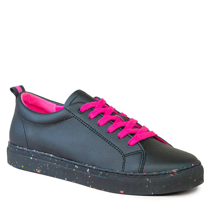 GAIA Black Cactus Leather Shoes