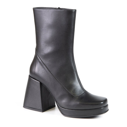 KELLY Black Cactus Leather Bootie