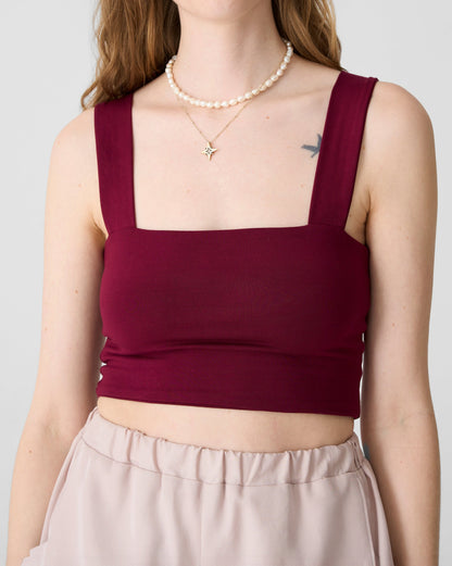 Strap Bandeau Top - Grape